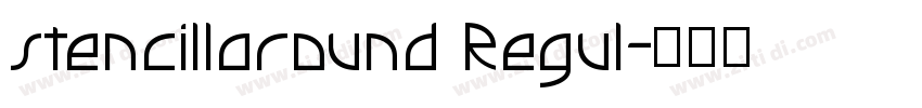 stencillaround Regul字体转换